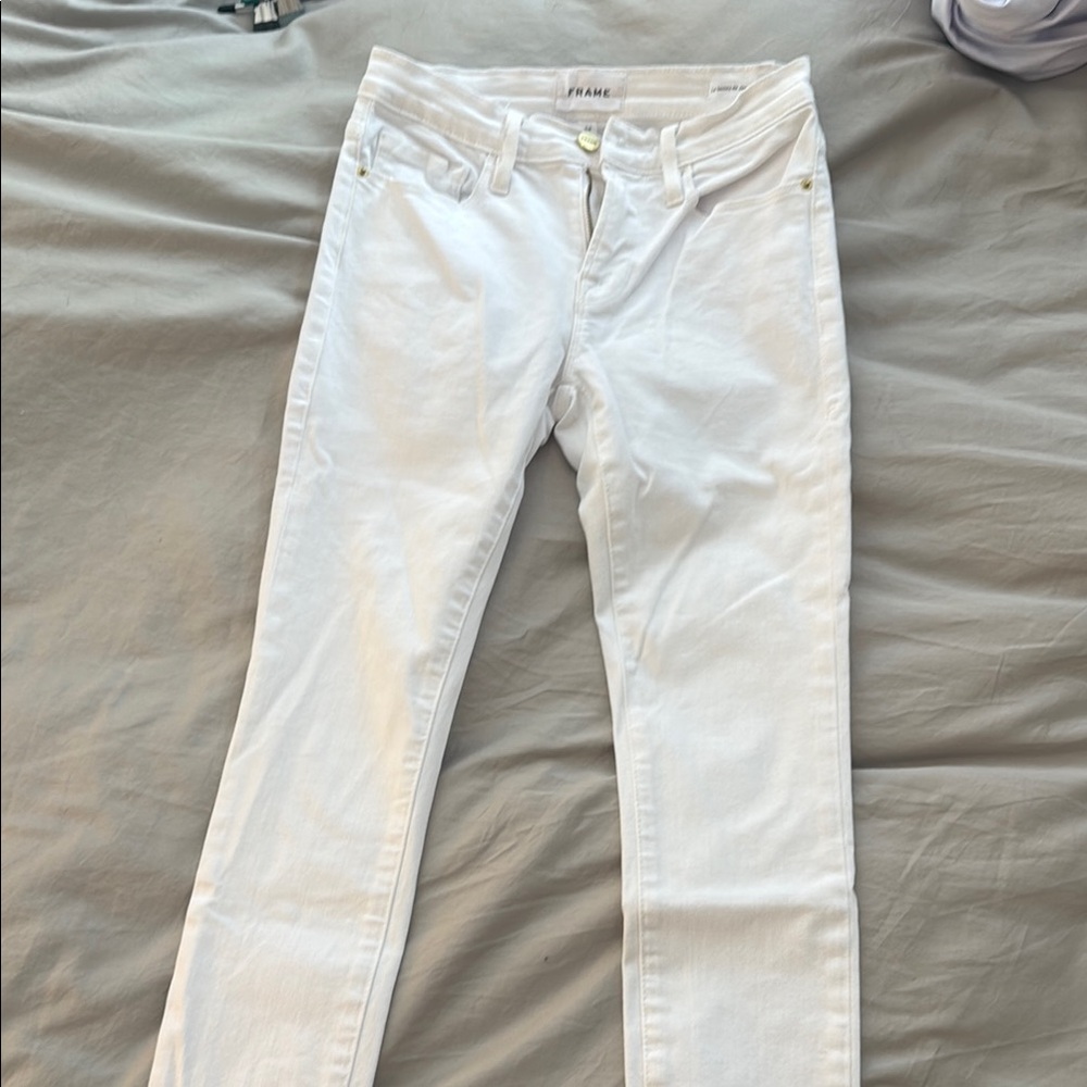 Frame Denim Women's Skinny Jeans - White